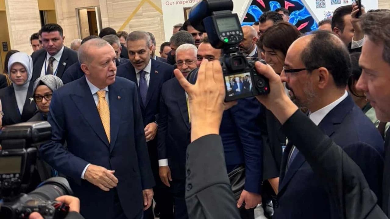 Ahlatcı, Erdoğan’ın ABD programına katıldı