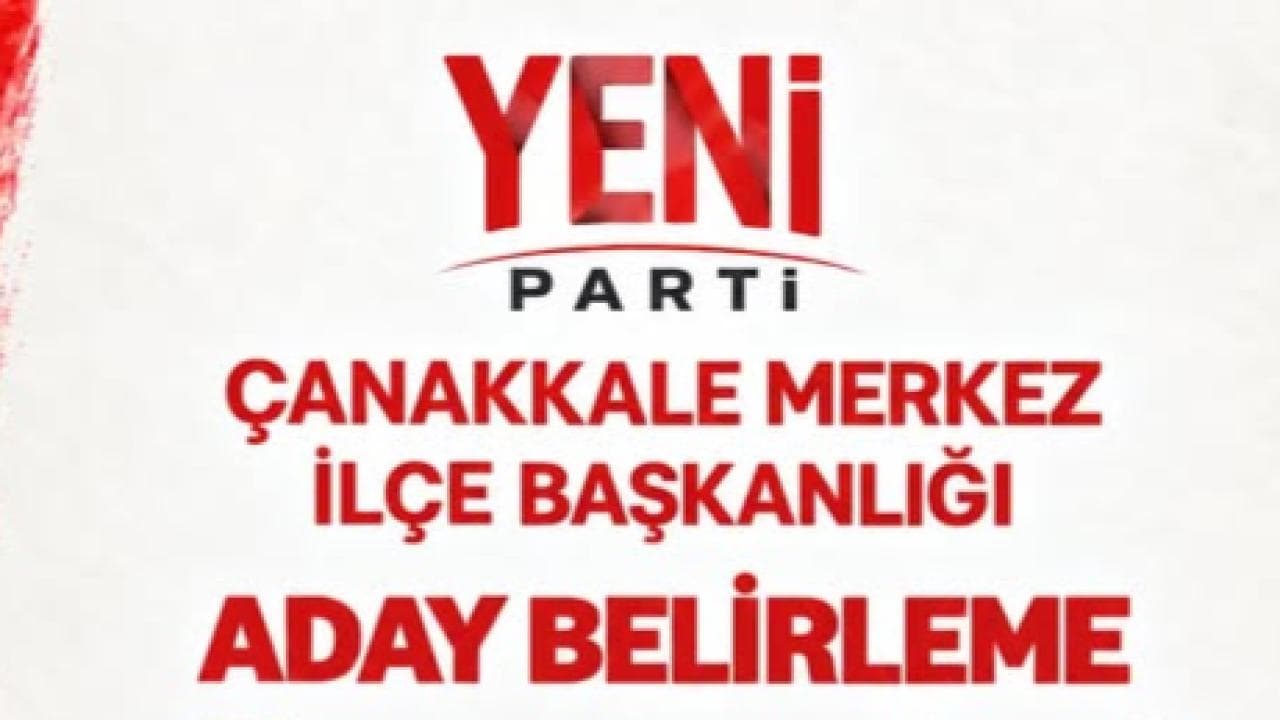Çanakkale’de YENİ Parti üyeleri sandık başına gidiyor
