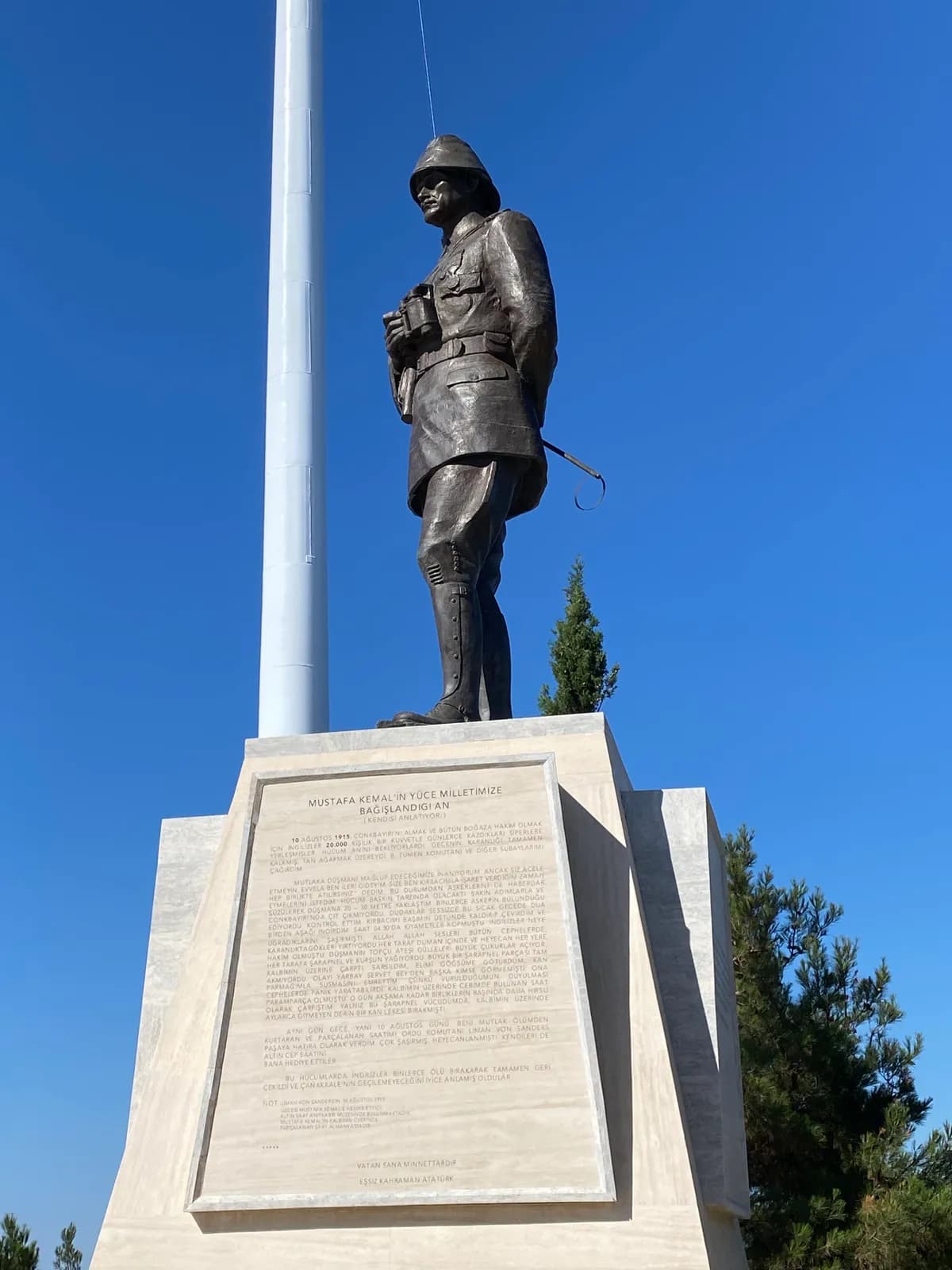 Conkbayırı & Atatürk Zafer Anıtı (Mustafa Kemal’in Göğsündeki Saatin Parçalandığı Zirve 268m)