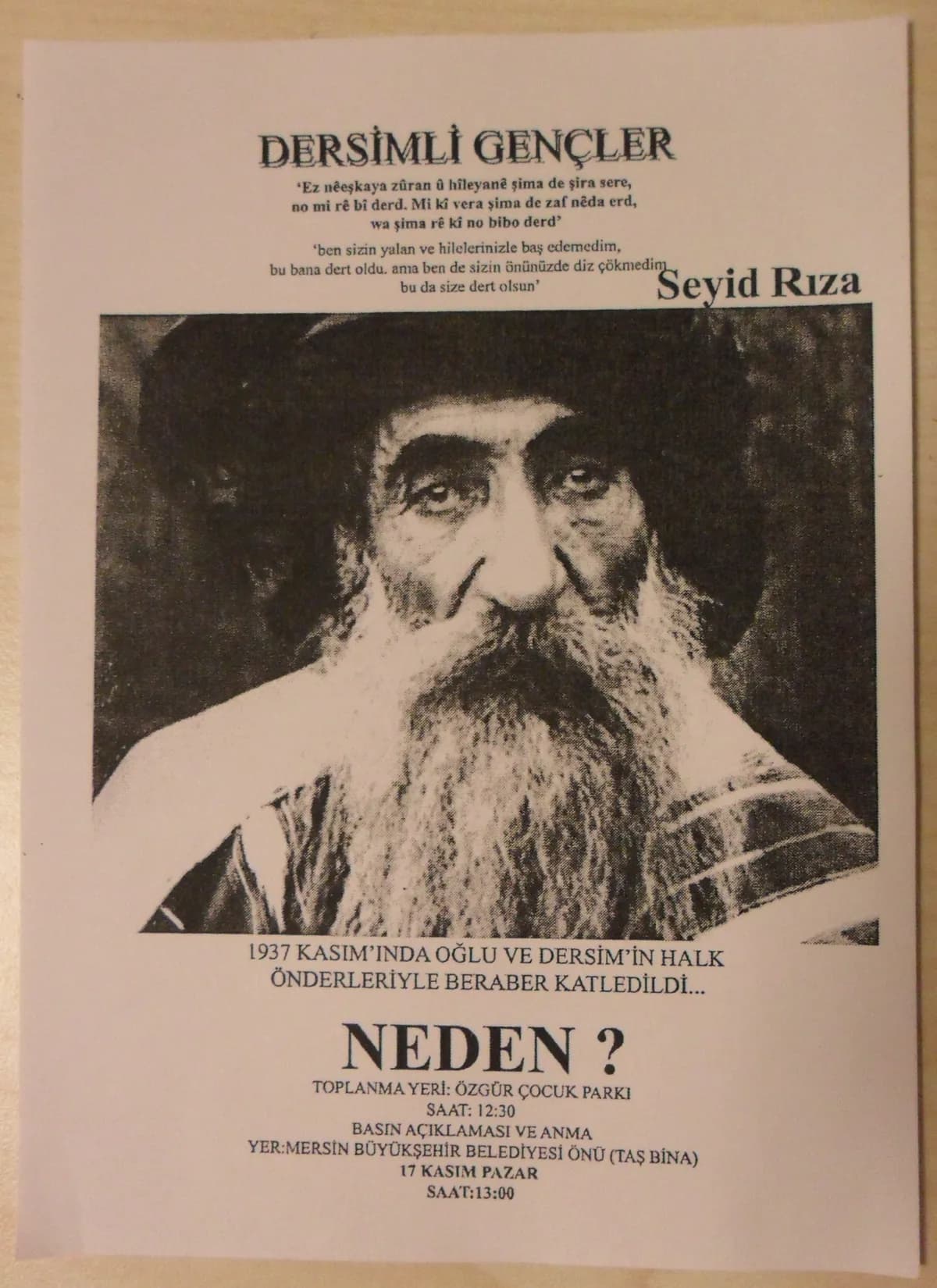 Seyit Rıza Parkı ve Meydanı