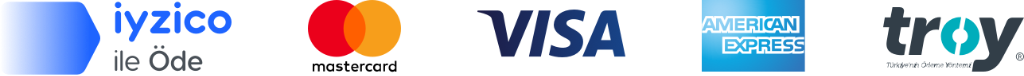 iyzico ile Öde, Mastercard, Visa, American Express, Troy